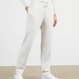 Ted Baker Vveria White Relaxed Side Trim Drawstring Jogger Pant (L/10) NWT